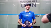 Diego Elías derrotó 3-0 al galés Makin y conquistó el Manchester Open de squash - Noticias de conquista