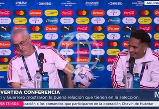 La divertida conferencia de Fossati y Guerrero previo al debut en la Copa América
