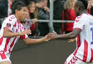 Edison Flores marcó su primer gol en la liga de Dinamarca