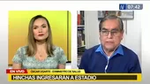 Exministro Óscar Ugarte en contra del ingreso de público a los partidos de Perú - Noticias de katy-ugarte