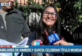 Familiares de Kimberly García celebran título mundial