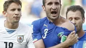 Giorgio Chiellini fingió que Luis Suárez lo mordió en el Mundial - Noticias de victor-suarez