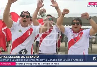 Hinchas blanquirrojos se hacen presentes para ver el Perú vs. Canadá