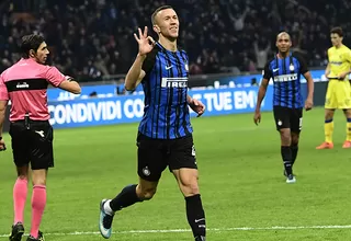 Inter goleó 5-0 a Chievo con triplete de Perisic y se pone líder en Italia