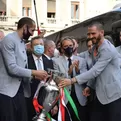 Selección de Italia volvió a casa como campeón de la Eurocopa