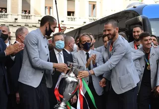 Selección de Italia volvió a casa como campeón de la Eurocopa