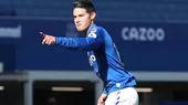 James Rodríguez anotó su primer gol con el Everton en la Premier League - Noticias de everton
