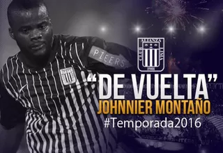 Johnnier Montaño selló su vuelta a Alianza Lima desde Colombia