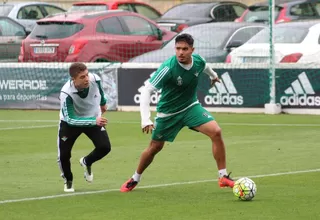 Juan Vargas se recuperó de lesión y reaparecerá ante el Celta de Vigo