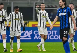 Juventus derrotó 2-1 al Inter en la ida de semifinales de Copa Italia