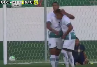 Kevin Quevedo apareció con asistencia en goleada del Goiás al Brasiliense