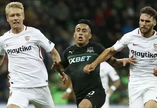 Krasnodar de Christian Cueva cayó 3-0 ante Sevilla en la Europa League