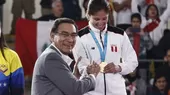 Lima 2019: Alexandra Grande le pidió más apoyo a Martín Vizcarra en plena premiación - Noticias de premiaciones