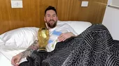Lionel Messi durmió con la Copa del Mundo tras llegar a Argentina - Noticias de beijing-2022