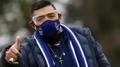 Maradona asistió a su primera práctica con Gimnasia tras para por el COVID - Noticias de gimnasio