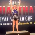 María Paula Buzaglo se coronó campeona mundial de Muay Thai