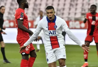 Mbappé marcó un doblete: PSG goleó 4-0 al colista Dijon y se colocó segundo en la Ligue 1