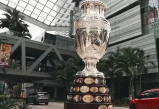 Miami recibió el trofeo de la Copa América para la final de este domingo