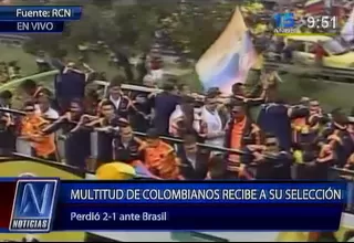 Colombia: selección de fútbol fue recibida con fiesta en las calles de Bogotá