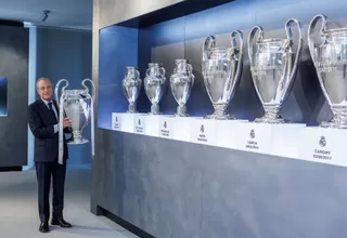 El nuevo trofeo de la Champions ya se luce en la vitrina del Real Madrid