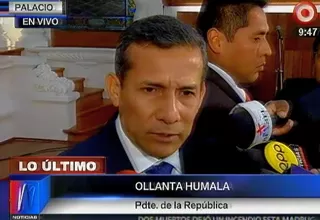 Ollanta Humala se rectificó:"Tuve duras palabras con Mauricio Fiol" 