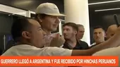 Paolo Guerrero llegó a Argentina para fichar por Racing - Noticias de peruanos-en-el-mundo