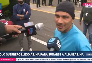 Paolo Guerrero llegó a Lima: "Arriba Alianza toda la vida"