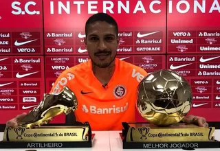 Paolo Guerrero fue premiado como mejor jugador y goleador de la Copa de Brasil