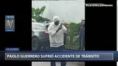 Paolo Guerrero sufrió un accidente de tránsito en Brasil - Noticias de accidentes-transito