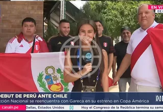 Perú vs. Chile: Hinchada blanquirroja ya alienta a la selección en Arlington