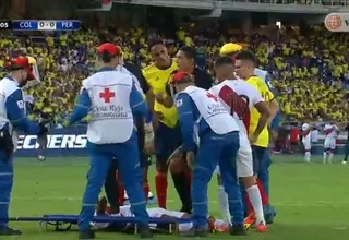 Perú vs. Colombia: Marcos López se retiró lesionado del partido