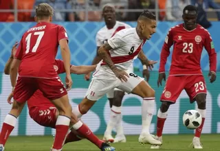 Perú cayó 1-0 ante Dinamarca en su debut en Rusia 2018