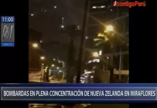 Hinchas peruanos detonaron fuegos artificiales frente a hotel de Nueva Zelanda