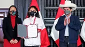 Presidente Pedro Castillo premió a campeona paralímpica Angélica Espinoza - Noticias de tokio-2020