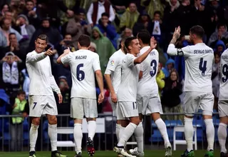 Real Madrid superó 2-1 al Sporting de Gijón y sigue como único líder