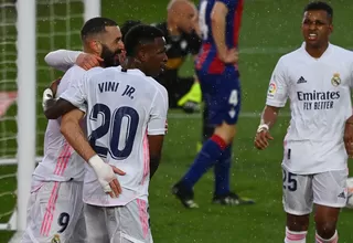 Real Madrid ganó 2-0 al Eibar y subió al segundo puesto de LaLiga