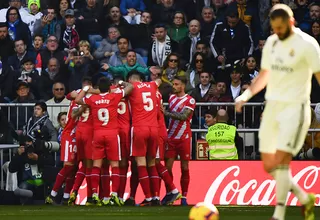 Real Madrid cayó 2-1 ante Girona y quedó a nueve puntos del líder Barcelona