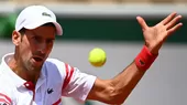 Roland Garros: Djokovic clasificó a cuartos de final tras abandono de Musetti - Noticias de abandono