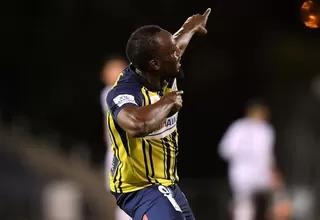 Usain Bolt marcó sus primeros dos goles con los Central Coast Mariners