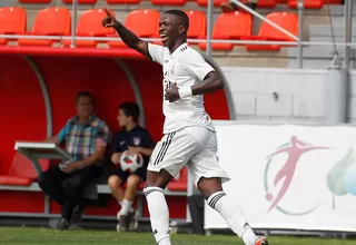 Vinicius Junior marcó su primer doblete con el Real Madrid Castilla