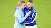 Emotivo abrazo entre los ucranianos Zinchenko y Mykolenko en el Everton vs. City - Noticias de everton