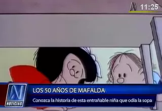 Los 50 años de Mafalda: conozca la historia de la niña que odia la sopa 