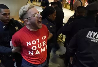 Activistas judíos propalestinos protestan en la Torre Trump