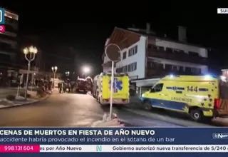 Al menos 40 muertos tras incendio en bar de centro de esquí en Suiza