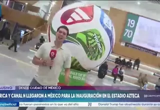 América y Canal N llegaron a México para la inauguración en el estadio Azteca