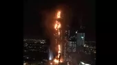 Año Nuevo: se incendia rascacielos en Dubái - Noticias de dubai