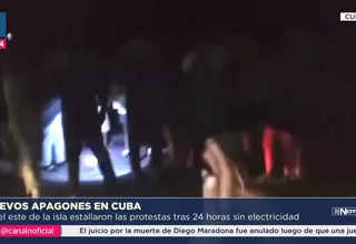 Apagones en Cuba generan protestas tras 24 horas sin electricidad