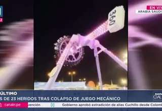 Colapso de juego 360º en Arabia Saudita deja 23 heridos, 3 graves
