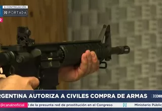 Argentina autoriza a civiles compra de armas