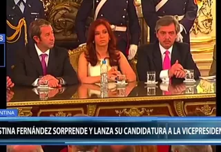 Argentina: Cristina Fernández lanza candidatura a la vicepresidencia